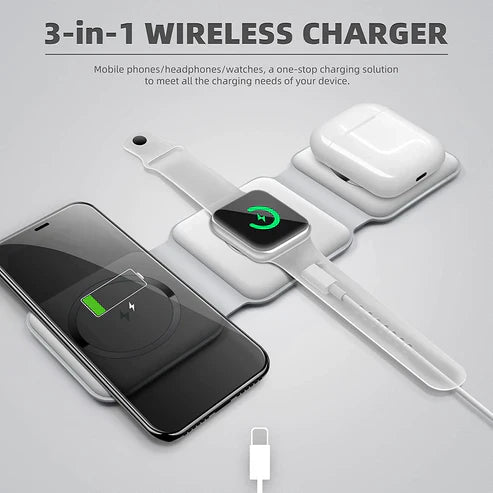 3-in-1  Wireless Charging Pad 15W